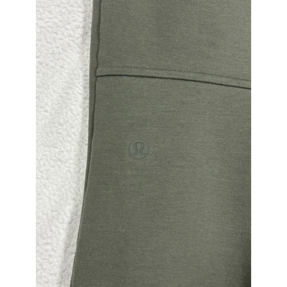 Lululemon City Sweat Jogger Mens Small Olive Green French Terry Slim Fit Tapered